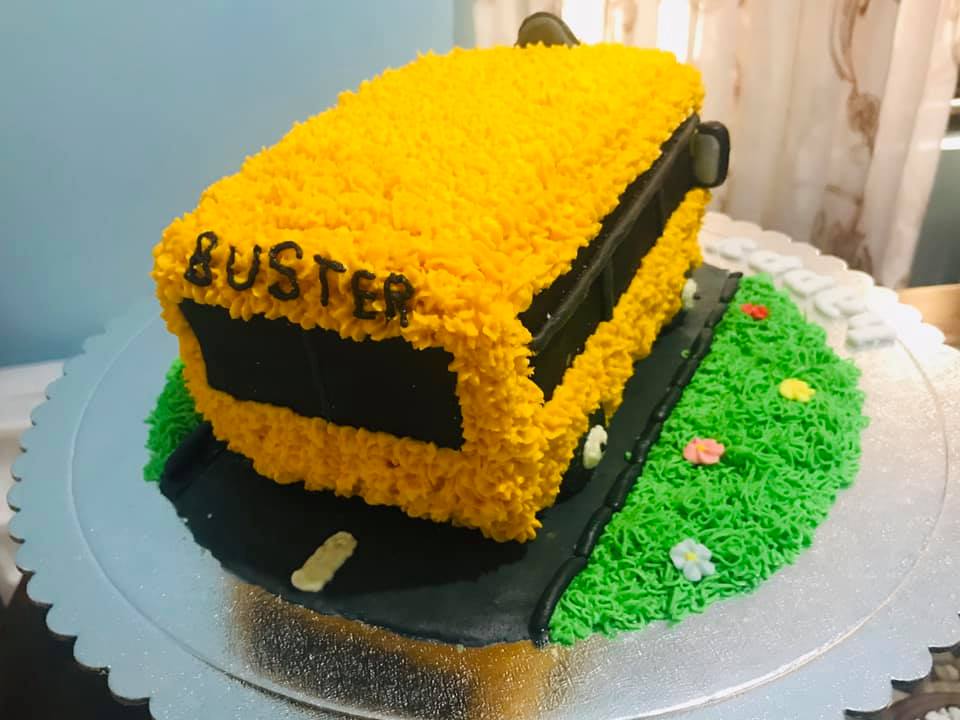 Tayo Bus cake - Decorated Cake by Smitha Arun - CakesDecor